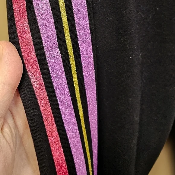 Torrid Premium Leggings Multicolor Side Stripe Black size 1 - Picture 2 of 4